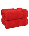 American Soft Linen Bekos Premium 100% Turkish Cotton 4-piece Washcloth Set In Red