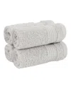 American Soft Linen Bekos Premium 100% Turkish Cotton 4-piece Washcloth Set In Silver Gray