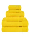 American Soft Linen Bekos Premium 100% Turkish Cotton 6-piece Bath Towel Set In Yellow