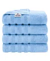 American Soft Linen Edison Luxury 100% Turkish Cotton 4-piece Bath Towel Set In Sky Blue