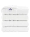 American Soft Linen Edison Luxury 100% Turkish Cotton 4-piece Bath Towel Set In White