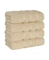 American Soft Linen Edison Luxury 100% Turkish Cotton 4-piece Hand Towel Set In Beige