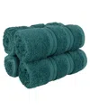 American Soft Linen Edison Luxury 100% Turkish Cotton 4-piece Washcloth Set In Colonial Blue