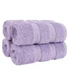 American Soft Linen Edison Luxury 100% Turkish Cotton 4-piece Washcloth Set In Lilac