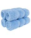 American Soft Linen Edison Luxury 100% Turkish Cotton 4-piece Washcloth Set In Sky Blue