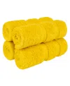 American Soft Linen Edison Luxury 100% Turkish Cotton 4-piece Washcloth Set In Yellow