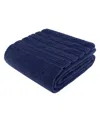 American Soft Linen Edison Luxury 100% Turkish Cotton Bath Sheet, 35"x70" In Navy Blue