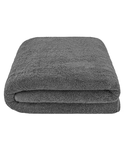 American Soft Linen Edison Luxury 100% Turkish Cotton Bath Sheet, 40" X 80" In Dark Gray