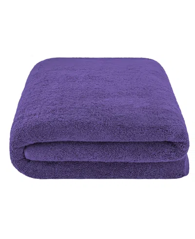 American Soft Linen Edison Luxury 100% Turkish Cotton Bath Sheet, 40" X 80" In Purple