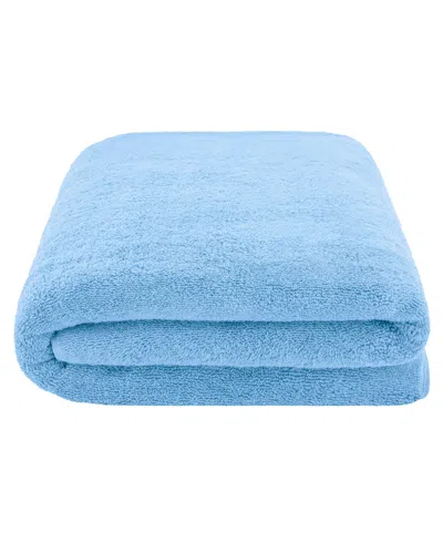 American Soft Linen Edison Luxury 100% Turkish Cotton Bath Sheet, 40" X 80" In Sky Blue