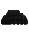 American Soft Linen Edison Premium 100% Turkish Cotton 3-piece Bath Towel Set In Black
