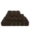 American Soft Linen Edison Premium 100% Turkish Cotton 3-piece Bath Towel Set In Brown
