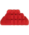 American Soft Linen Edison Premium 100% Turkish Cotton 3-piece Bath Towel Set In Red