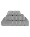 American Soft Linen Edison Premium 100% Turkish Cotton 3-piece Bath Towel Set In Rockridge Gray