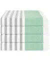 American Soft Linen Peshtemal 100% Turkish Cotton 4-pack Beach Towels, 35" X 60" In Green