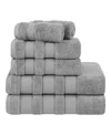 American Soft Linen Salem Premium 100% Turkish Cotton 6 Piece Bath Towel Set In Rockridge Gray