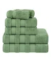American Soft Linen Salem Premium 100% Turkish Cotton 6 Piece Bath Towel Set In Sage Green
