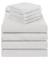 American Soft Linen Turkish Cotton Baby Toddler 8-pc. Bath Towel Set In Gray