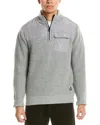 American Stitch 1/4-zip Sweater In Gray