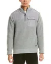 American Stitch 1/4-zip Sweater In Gray