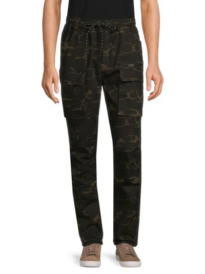 American Stitch Men's Drawstring Cargo Pants In Camo