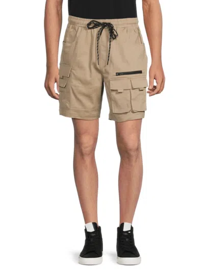 American Stitch Men's Drawstring Cargo Shorts In Khaki