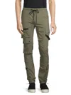 American Stitch Men's Tactical Cargo Joggers In Olive