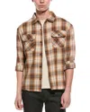 American Stitch Plaid Shirt In Brown