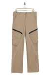 American Stitch Reflective Piped Stretch Cotton Twill Pants In Khaki