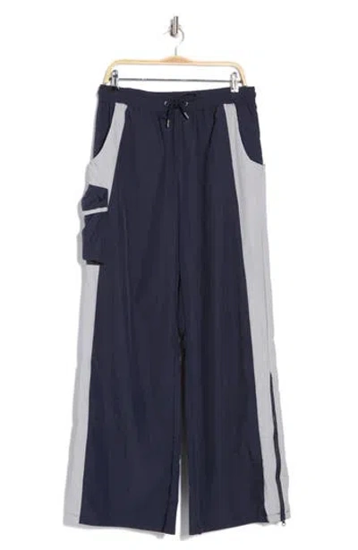 American Stitch Two-tone Parachute Pants In Blue