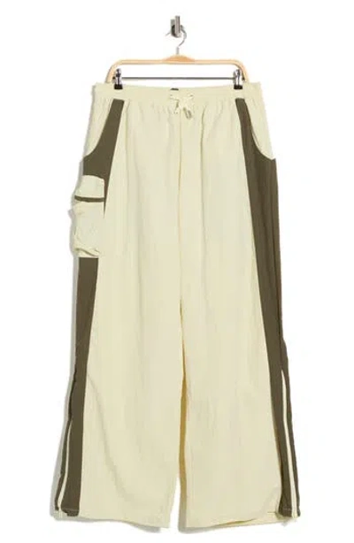 American Stitch Two-tone Parachute Pants In Neutral