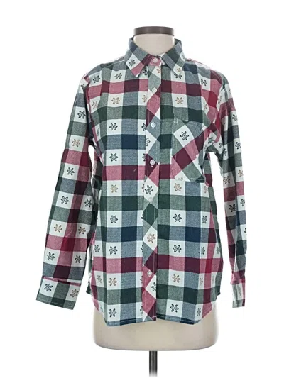 Pre-owned American Sweetheart Long Sleeve Button Down Shirt In Burgundy