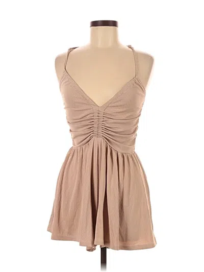 Pre-owned American Threads Romper In Brown