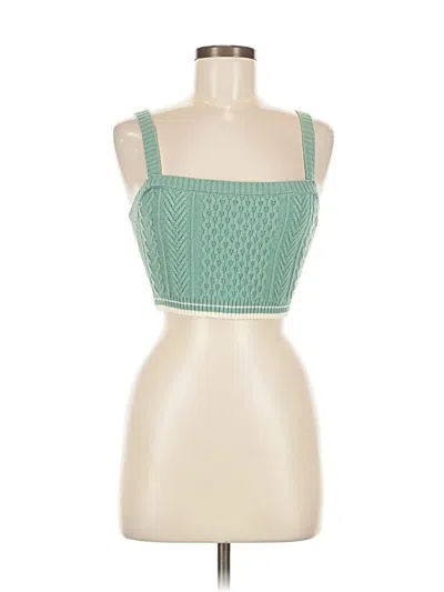 Pre-owned American Threads Sweater Vest In Green