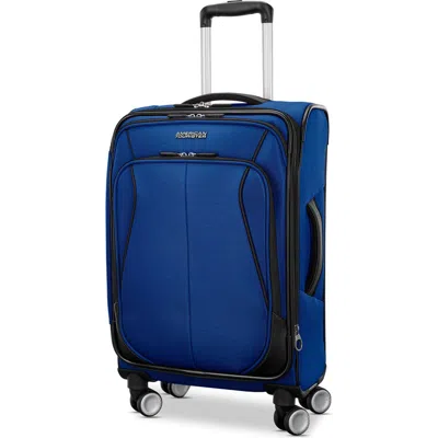 American Tourister 4 Kix 3.0 Softside 20" Carry On Spinner In Blue