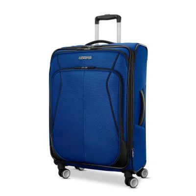 American Tourister 4 Kix 3.0 Softside 24" Checked Spinner In Blue