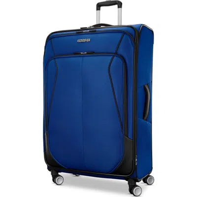 American Tourister 4 Kix 3.0 Softside 28" Checked Spinner In Blue