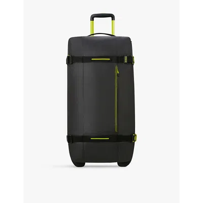 American Tourister Urban Track Two-wheel Coated Duffle Bag 78.5cm In Black/lime