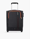 American Tourister Charcoal Grey Upright Underseater Zip-up Woven Cabin Suitcase 45cm In Charcoal Grey
