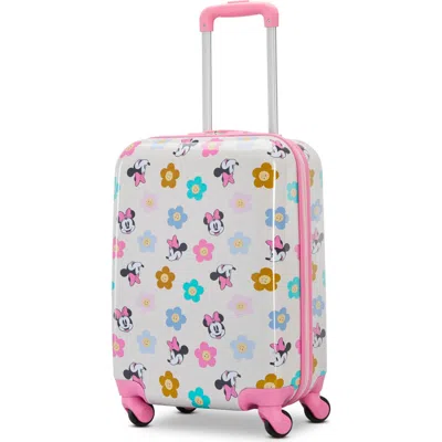 American Tourister Disney Hardside Carry On 18 Inch Luggage With Spinner Wheels In Pink