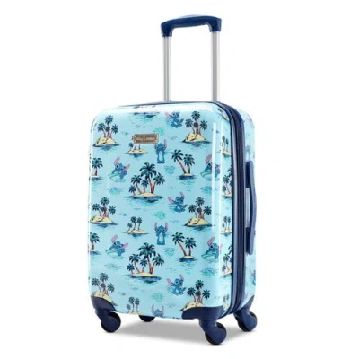 American Tourister Disney Hardside Carry-on 21-inch Luggage With Spinner Wheels In Blue