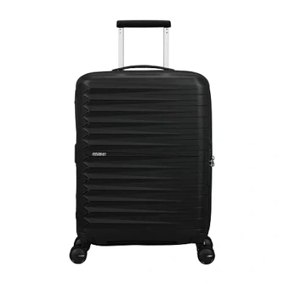 American Tourister Fastforward Expandable Carry-on Spinner 20 Inch Hardside Carry-on Spinner Luggage In Black