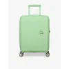 American Tourister Soundbox Expandable Four-wheel Shell Cabin Suitcase 55cm Pastel Green In Pastel Green
