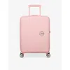 American Tourister Soundbox Expandable Four-wheel Shell Cabin Suitcase 55cm Pastel Pink In Pastel Pink
