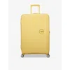 American Tourister Soundbox Large Expandable Four-wheel Shell Suitcase 77cm Pastel Yellow In Pastel Yellow
