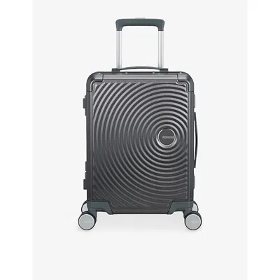 American Tourister Brushed Anthracite Soundbox Alu Cabin 4-wheel Suitcase 55cm In Gray