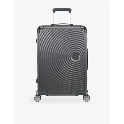American Tourister Brushed Anthracite Soundbox Alu Medium 4-wheel Suitcase 68cm In Gray