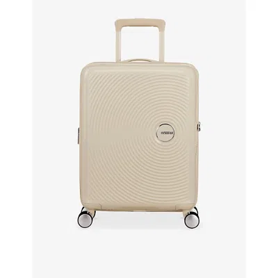 American Tourister Coconut Sand Soundbox Cabin 4-wheel Expandable Suitcase 55cm