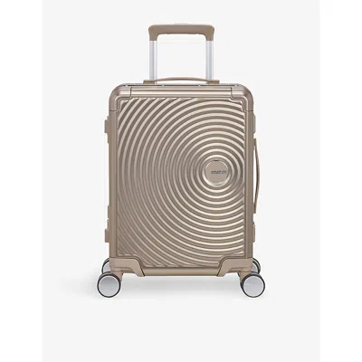 American Tourister Soundbox Expandable Four-wheel Shell Cabin Suitcase 55cm Bronze