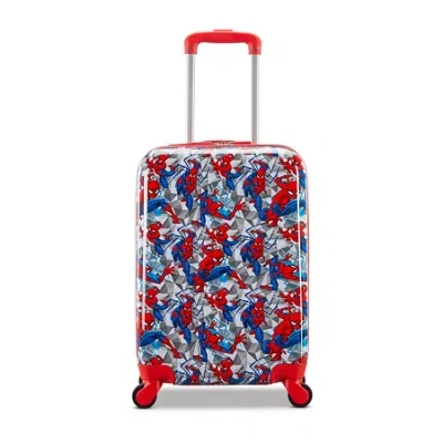 American Tourister Spiderman 18 Inch Hardside Carry-on Spinner Luggage In Multi